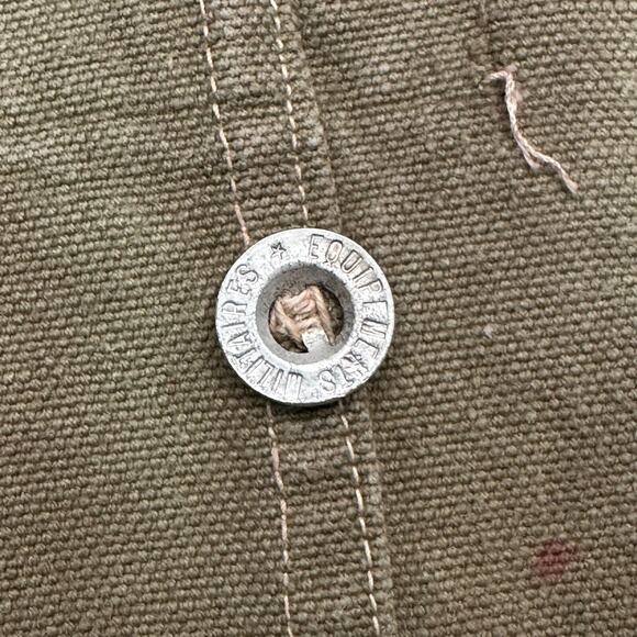 Vintage Militaires Equipment Jacket L Euro Army Military Trench Distressed WW2 - Picture 7 of 11